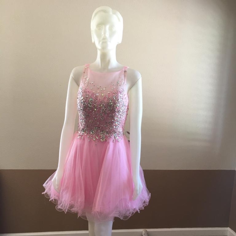 Party Dress in Fuchsia and Pink